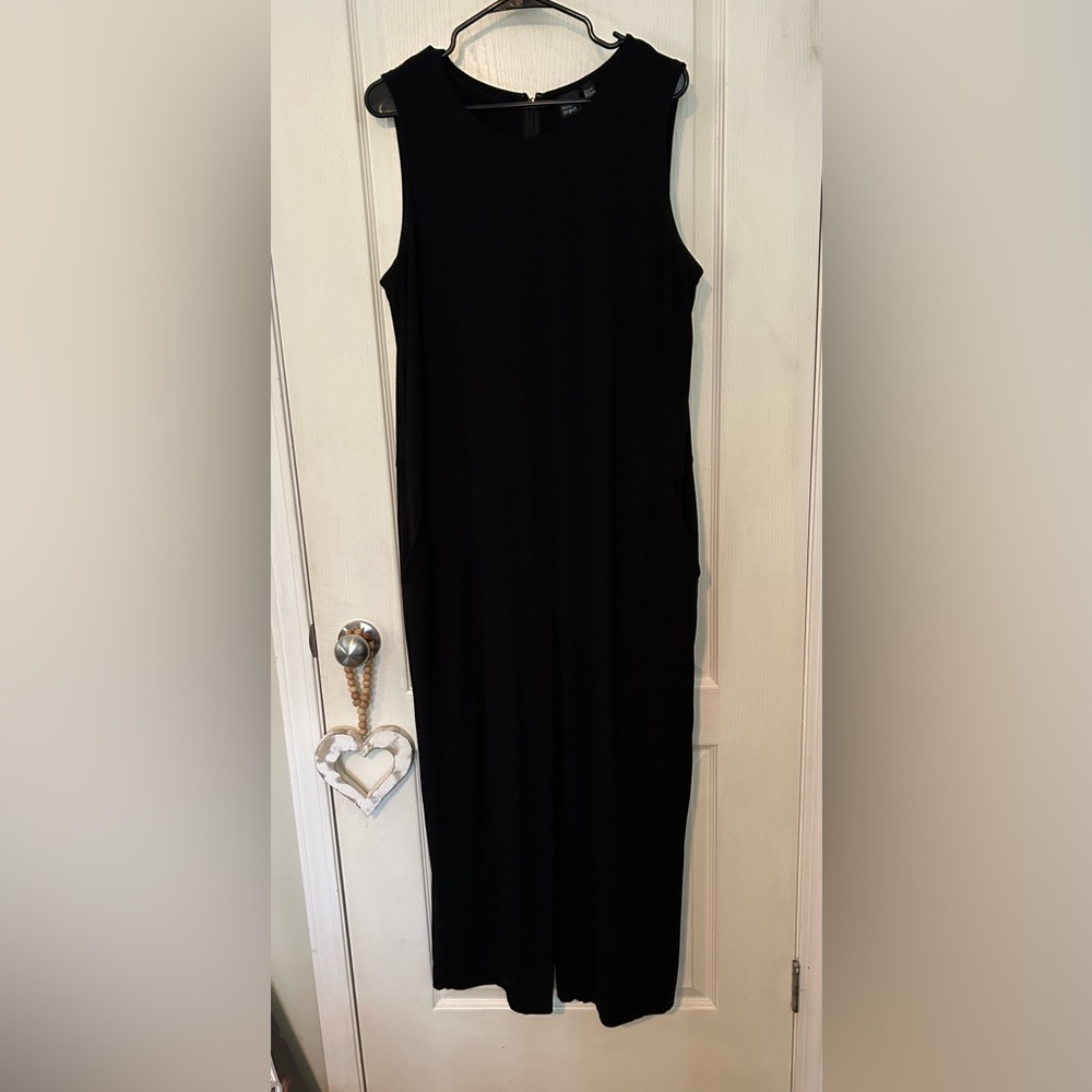 The Fisher Project Sleeveless Black Jumpsuit